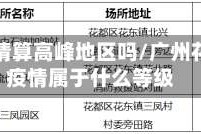 花都疫情算高峰地区吗/广州花都区疫情属于什么等级