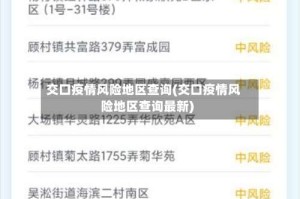 交口疫情风险地区查询(交口疫情风险地区查询最新)