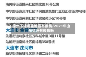 德州下辖哪些地区有疫情/2021年山东德州有疫情吗
