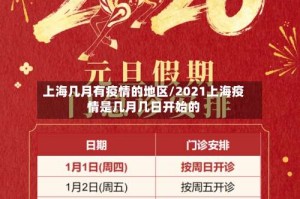 上海几月有疫情的地区/2021上海疫情是几月几日开始的