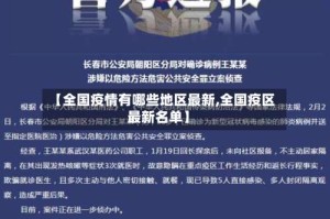 【全国疫情有哪些地区最新,全国疫区最新名单】