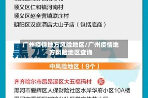 广州疫情地方风险地区/广州疫情地方风险地区查询