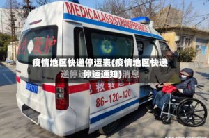 疫情地区快递停运表(疫情地区快递停运通知)