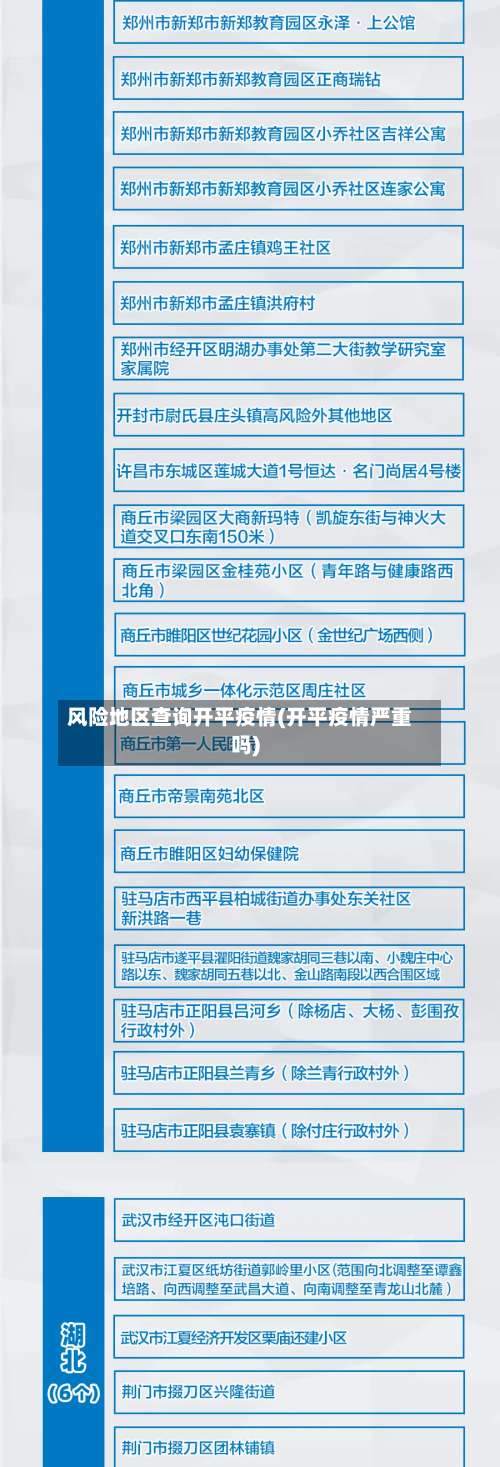 风险地区查询开平疫情(开平疫情严重吗)-第1张图片