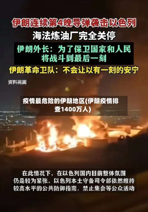 疫情最危险的伊朗地区(伊朗疫情排查1400万人)-第1张图片