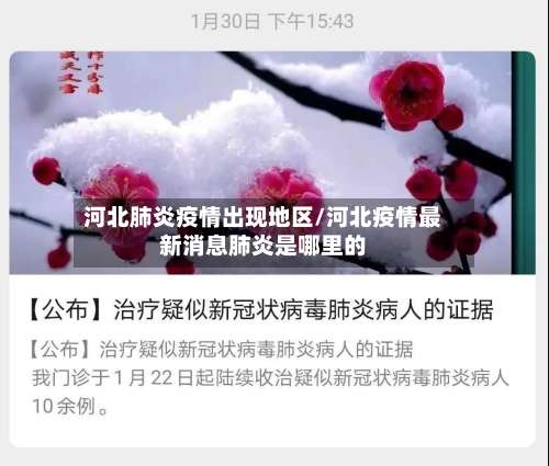 河北肺炎疫情出现地区/河北疫情最新消息肺炎是哪里的-第2张图片