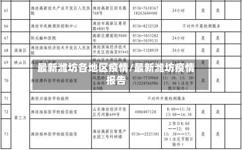 最新潍坊各地区疫情/最新潍坊疫情报告-第2张图片