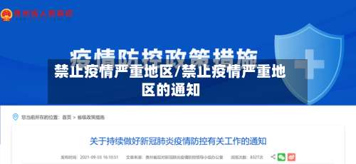 禁止疫情严重地区/禁止疫情严重地区的通知-第2张图片