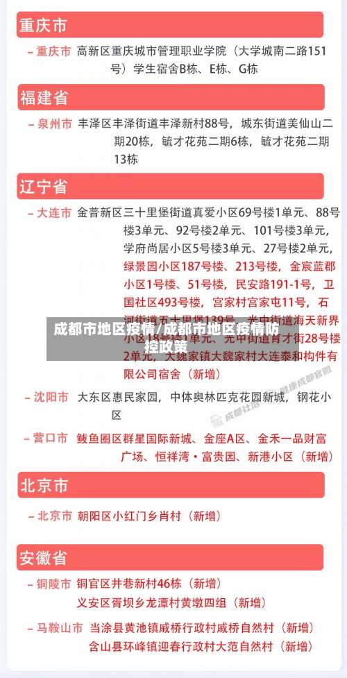 成都市地区疫情/成都市地区疫情防控政策-第2张图片