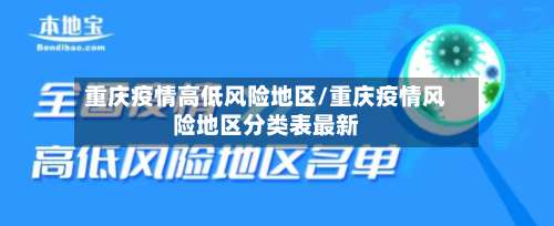 重庆疫情高低风险地区/重庆疫情风险地区分类表最新-第3张图片