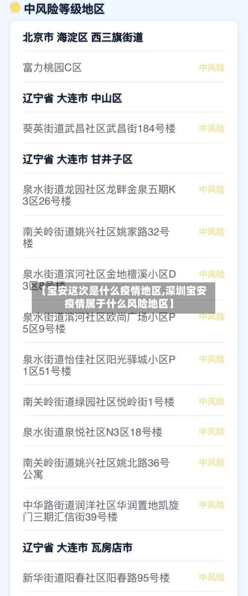【宝安这次是什么疫情地区,深圳宝安疫情属于什么风险地区】-第1张图片