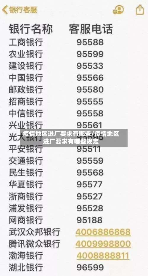 疫情地区进厂要求有哪些/疫情地区进厂要求有哪些规定-第2张图片