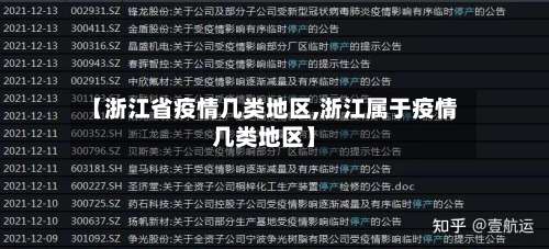 【浙江省疫情几类地区,浙江属于疫情几类地区】-第2张图片