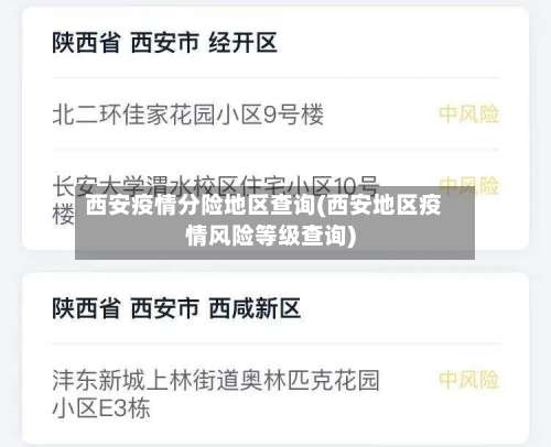 西安疫情分险地区查询(西安地区疫情风险等级查询)-第2张图片