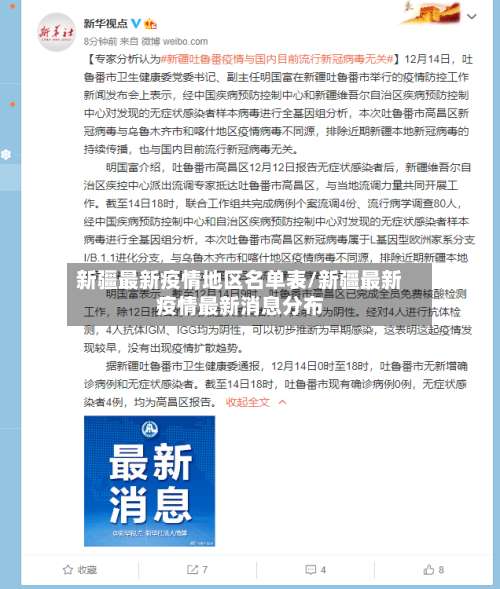新疆最新疫情地区名单表/新疆最新疫情最新消息分布-第1张图片