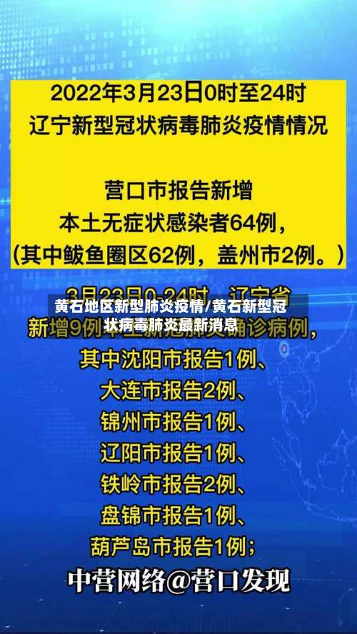黄石地区新型肺炎疫情/黄石新型冠状病毒肺炎最新消息-第3张图片