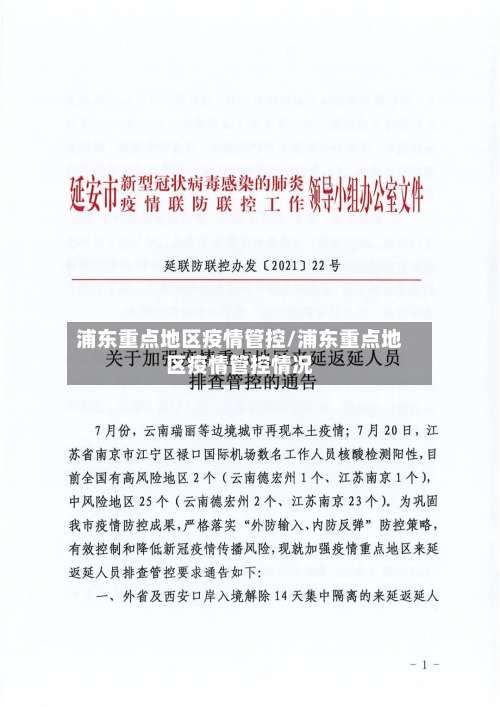浦东重点地区疫情管控/浦东重点地区疫情管控情况-第3张图片
