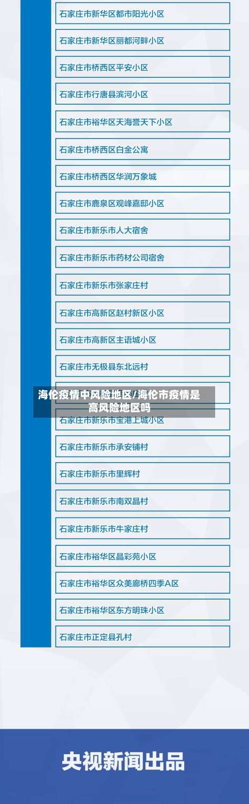 海伦疫情中风险地区/海伦市疫情是高风险地区吗-第2张图片